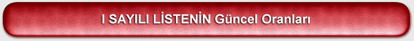 I SAYILI LİSTENİN 2011 Yılı İtibariyle Güncel Oranları